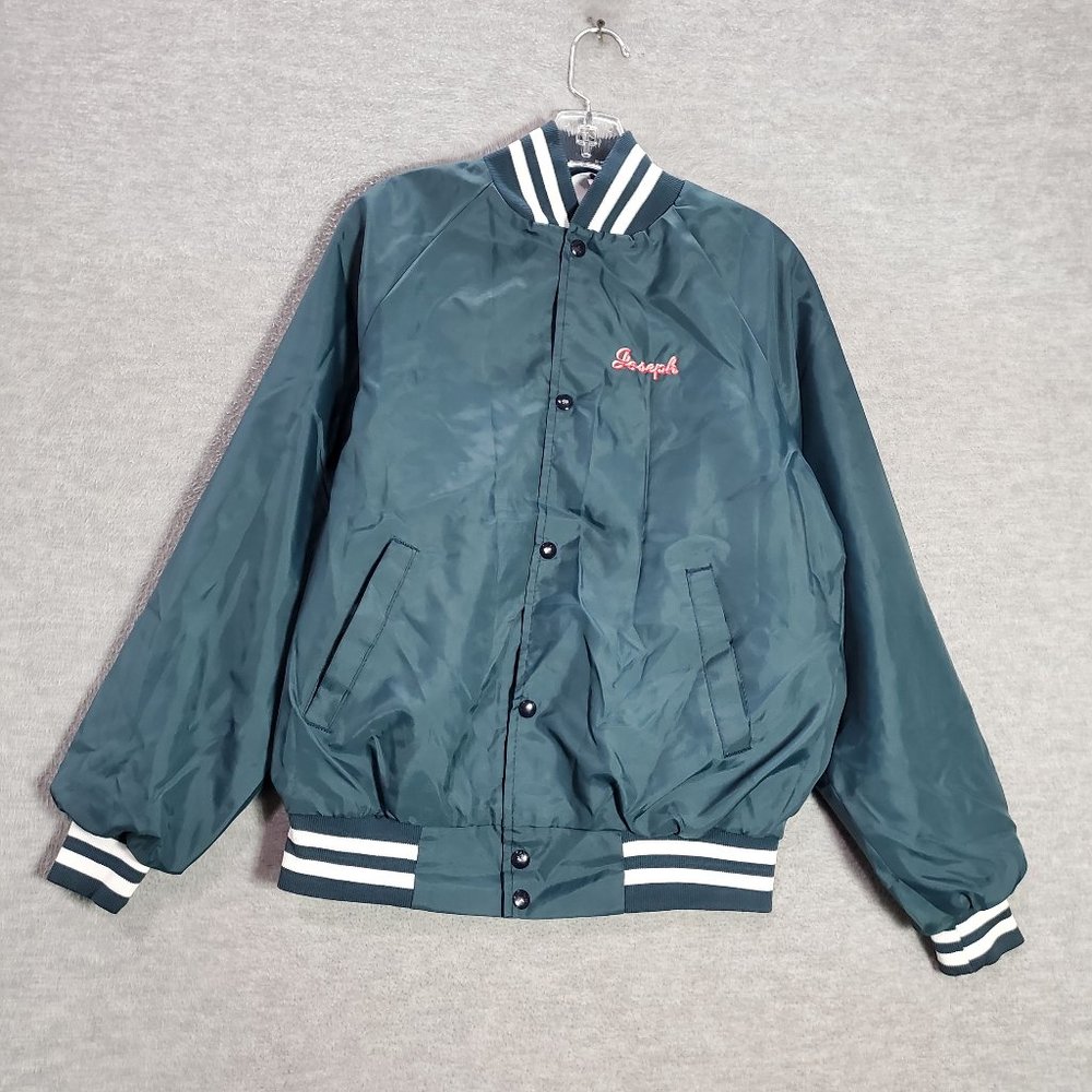 VINTAGE West Ark Men Varsity Jacket Green‎ Small Braves READ
